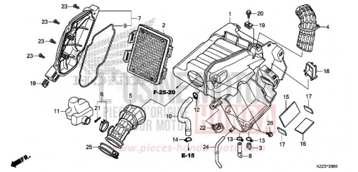 LUFTFILTER CRF250LF de 2015