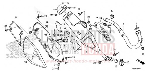 ABGAS-SCHALLDAEMPFER CRF250LF de 2015