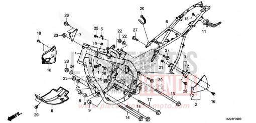RAHMENKOERPER CRF250LF de 2015