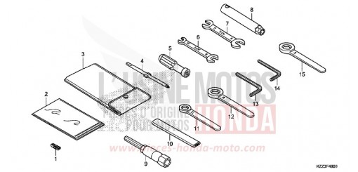 WERKZEUGE CRF250LF de 2015