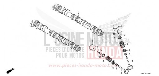 NOCKENWELLE/VENTIL CB650RAN de 2022