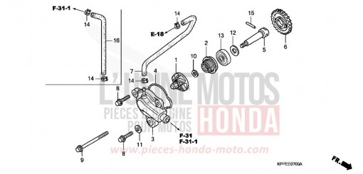 WASSERPUMPE CBR125RS6 de 2006
