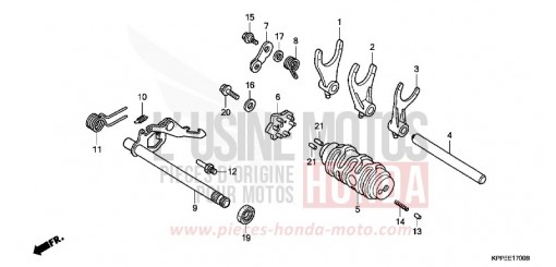 SCHALTWALZE CBR125RS6 de 2006