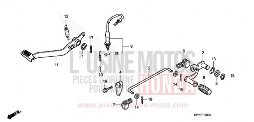 PEDAL CBR125RS6 de 2006