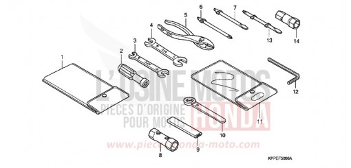 WERKZEUG CBR125RS6 de 2006