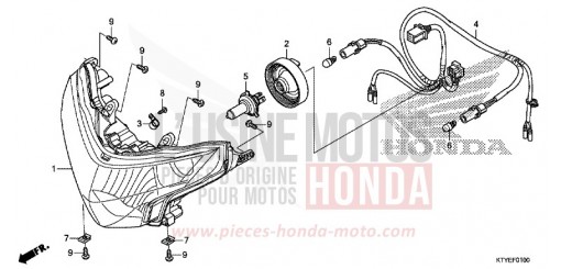 PROJECTEUR CBR125RSF de 2015