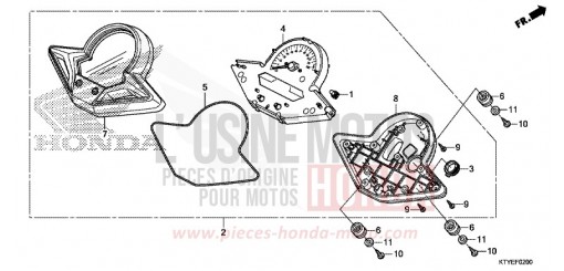 COMPTEUR CBR125RTF de 2015