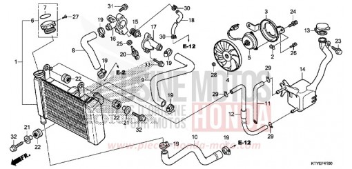 RADIATEUR CBR125RTF de 2015