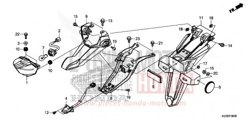 HECKLEUCHTE CRF250LAH de 2017