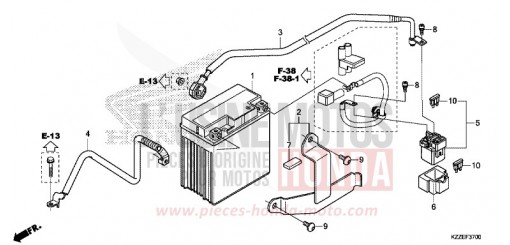 BATTERIE CRF250LAH de 2017