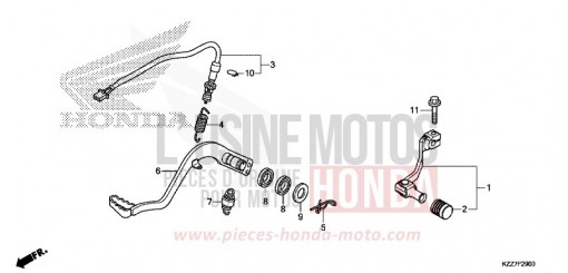 PEDAL CRF250LAK de 2019