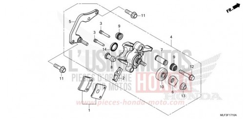 FESTSTELLBREMSSATTEL NT1100DN de 2022