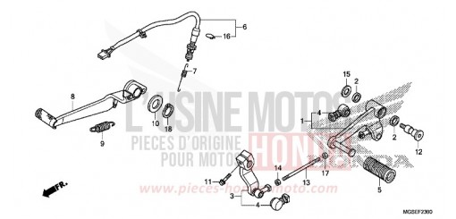 PEDALE NC700SDD de 2013