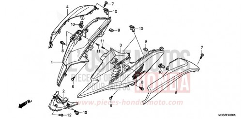 SEITENVERKLEIDUNG NC700XDD de 2013
