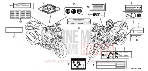 WARNETIKETT NC700XDD de 2013