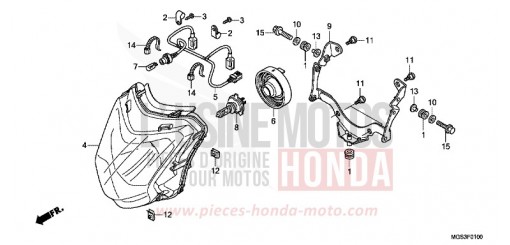 SCHEINWERFER NC700XDD de 2013