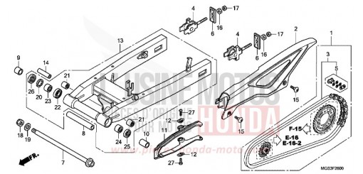SCHWINGENARM NC700XDD de 2013