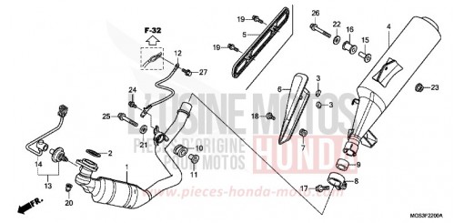 ABGAS-SCHALLDAEMPFER NC700XAD de 2013