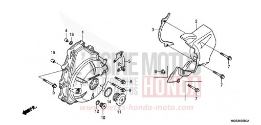 WECHSELSTROM-GENERATORABDECKUNG NC700XAD de 2013