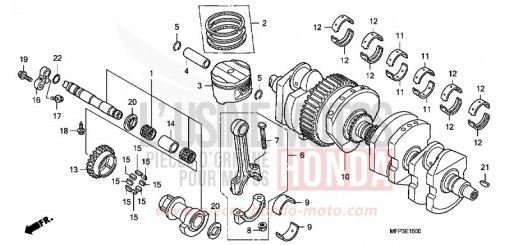 KURBELWELLE/KOLBEN CB1300SA9 de 2009