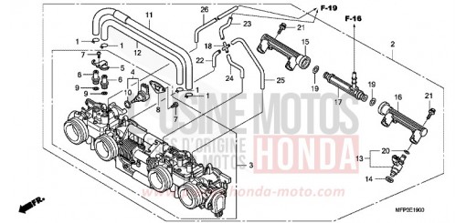 DROSSELKLAPPENGEHAEUSE CB1300SA9 de 2009