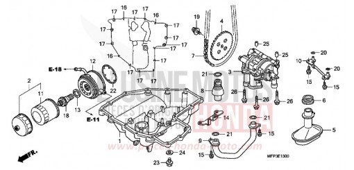 OELWANNE/OELPUMPE CB1300SA9 de 2009