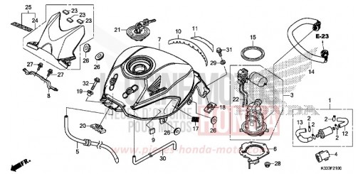 KRAFTSTOFFTANK CBR300RAF de 2015