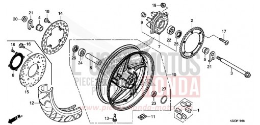 HINTERRAD CBR300RAF de 2015