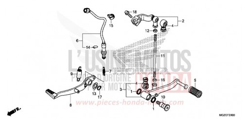 PEDAL CB500FAF de 2015