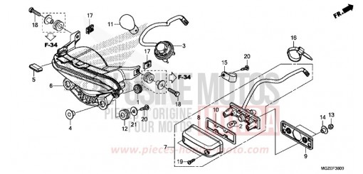 HECKLEUCHTE CB500FAF de 2015