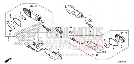 BLINKER CBR300RG de 2016