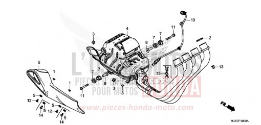 ABGAS-SCHALLDAEMPFER CB650FAE de 2014