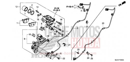 HINTERRAD-BREMSSATTEL CB650FAE de 2014