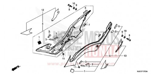 SEITENABDECKUNG CB650FAE de 2014