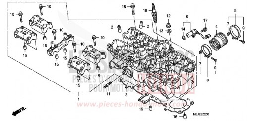 ZYLINDERKOPF CB1300SA7 de 2007