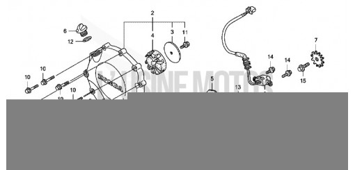 KURBELGEHAEUSEABDECKUNG CB1300SA7 de 2007