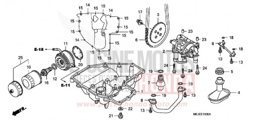 OELWANNE/OELPUMPE CB1300SA7 de 2007
