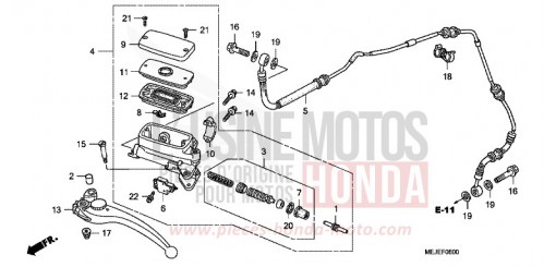 HAUPTKUPPLUNGSZYLINDER CB1300SA7 de 2007