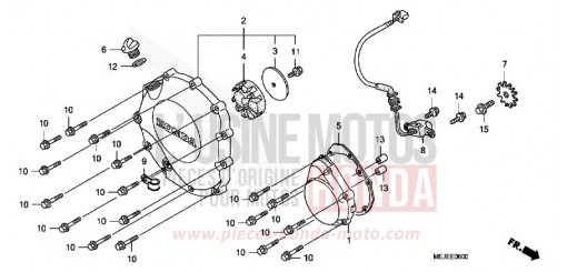 KURBELGEHAEUSEABDECKUNG CB1300SA7 de 2007
