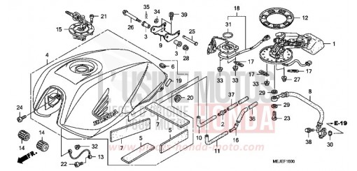 KRAFTSTOFFTANK CB1300SA7 de 2007