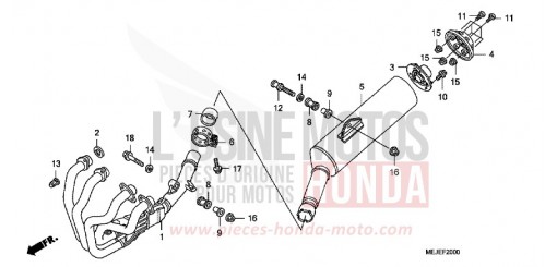 ABGAS-SCHALLDAEMPFER CB1300SA7 de 2007