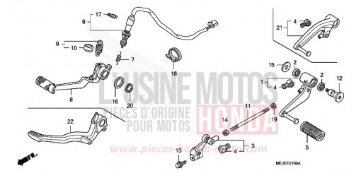 PEDAL CB1300SA7 de 2007