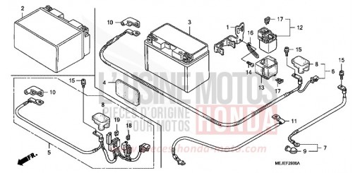 BATTERIE CB1300SA7 de 2007