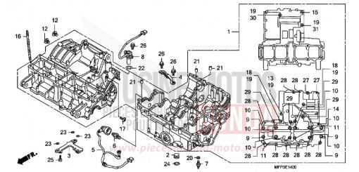 KURBELGEHAEUSE CB1300SA8 de 2008