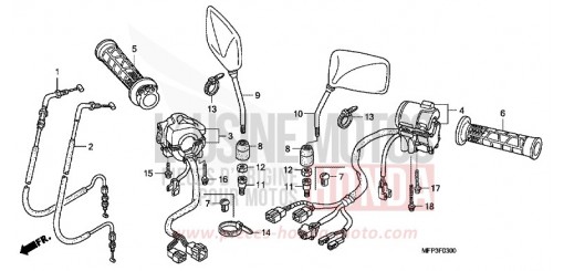 SCHALTER/KABEL CB1300SA8 de 2008