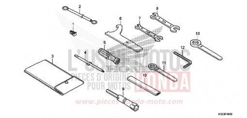 OUTILS CBR300RG de 2016