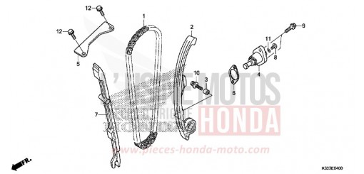 NOCKENWELLENKETTE/SPANNVORRICHTUNG CBR300RG de 2016