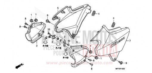 SEITENABDECKUNG CB1300SA8 de 2008