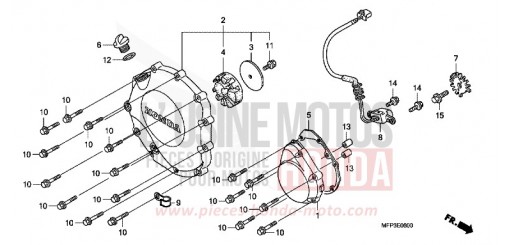 KURBELGEHAEUSEABDECKUNG CB1300SA9 de 2009
