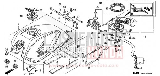 KRAFTSTOFFTANK CB1300SA9 de 2009